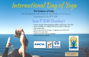 Celebration of International Day of Yoga 2018.